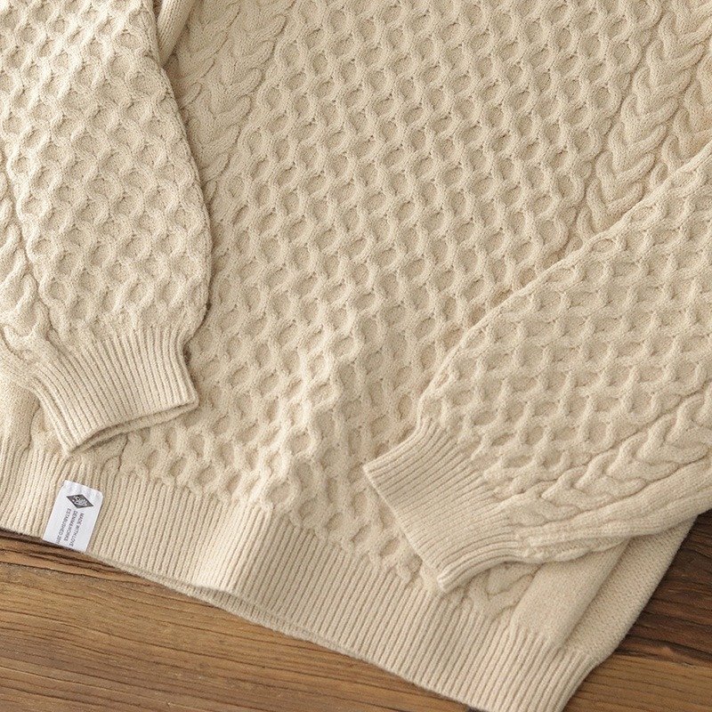 Winter Thickened Knitting Retro Lantern Sleeve Plus Size Loose Casual Sweater – Bild 4