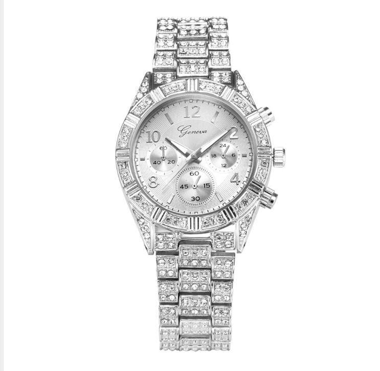 Women Crystal Quartz Analog Wrist Watch Fashion Stainless Steel Geneva Luxury Reloj Hombre Montre Femme Sport Watches – Bild 8