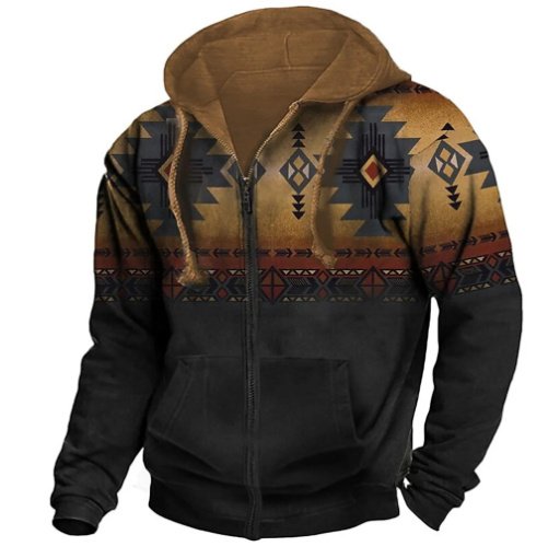 Men's Hooded Printed Sweater All-matching Loose – Bild 6