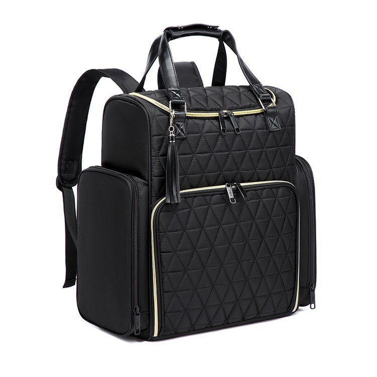 Large Capacity Nail Polish Cosmetic Bag Double Layer Nail Art Storage Tote Shoulders – Bild 5