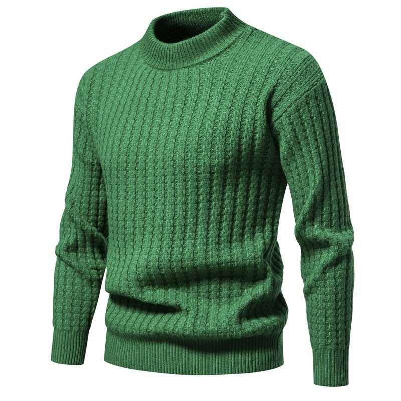Autumn Men's Knitwear Solid Color Round Neck Fashion Sweater – Bild 3