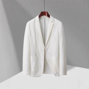 Men's Casual Light Luxury Thin Solid Color Suit Coat