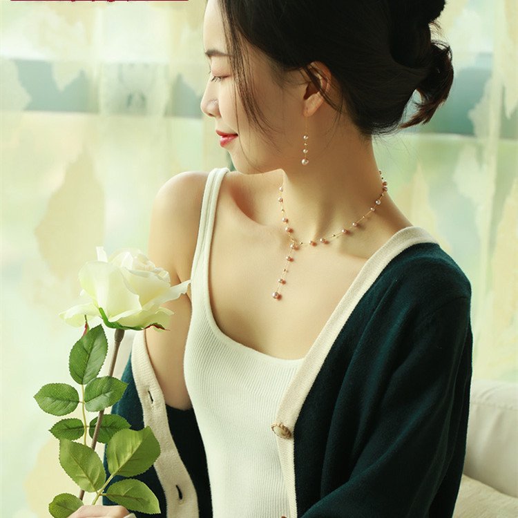 Women's Gypsophila Freshwater Pearl Necklace – Bild 5