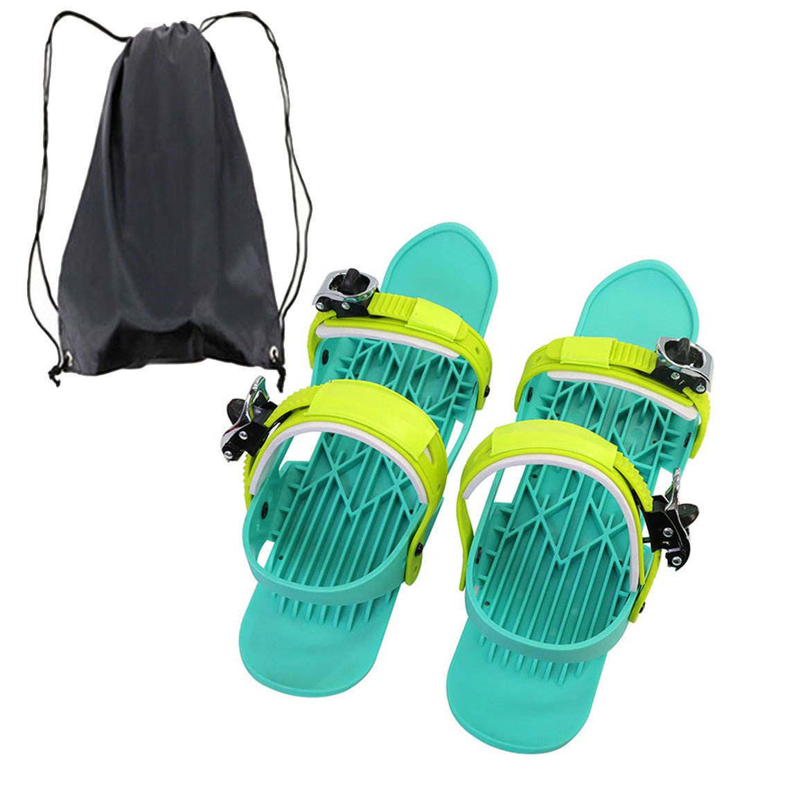Mini Ski Skates Portable Short Skiboard Adjustable Skates Shoes For Snow – Bild 9