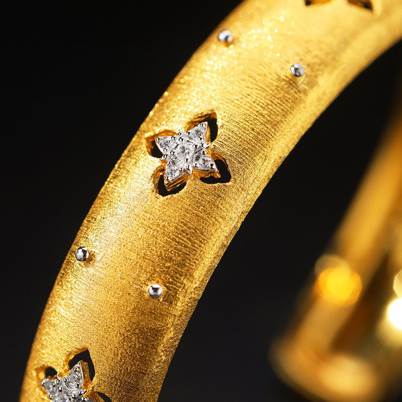 European And American Retro Brushed Bracelet S925 Silver – Bild 3