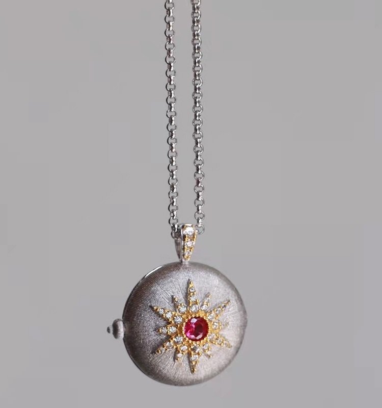 European American And Italian Craftsmanship Necklace Retro Palace Series – Bild 7