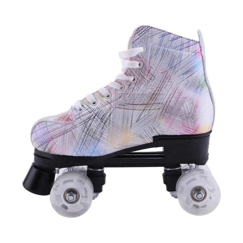 Symphony Feather Double Row Skates Adult Roller Skates Four Roller Skating Flash Skates – Bild 4