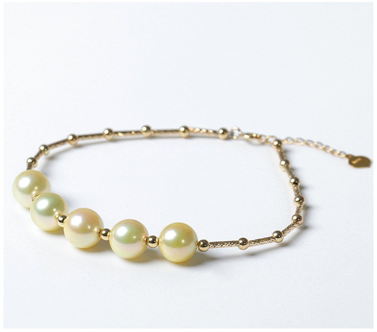 European And American New Light Gold Pearl Bracelet – Bild 2
