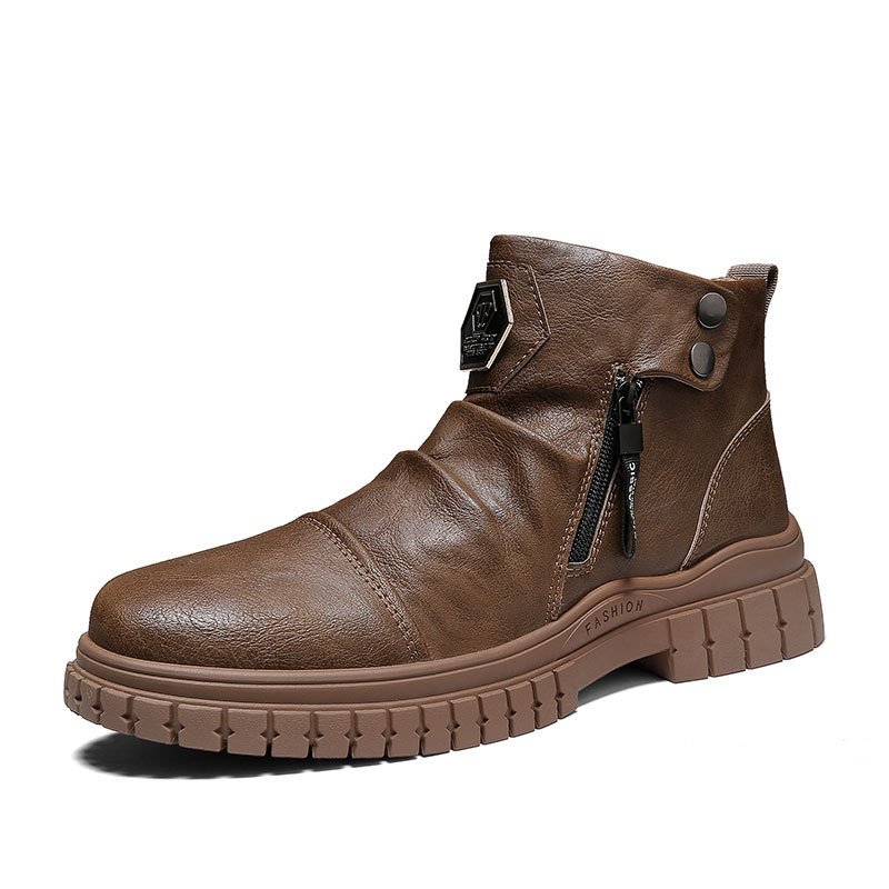 Men's High-top Martin Boots British Trend Tooling – Bild 3