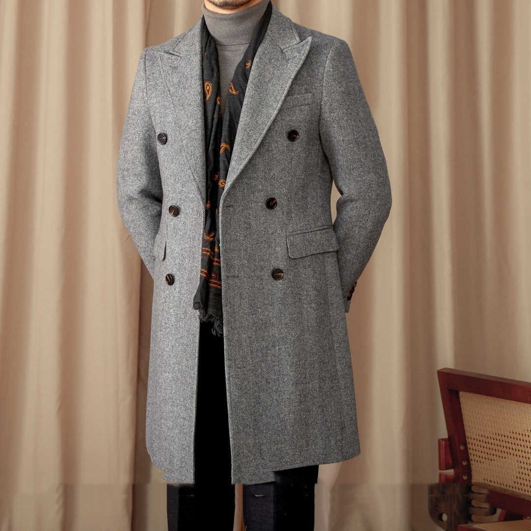 Italian Slim Fit Warm Coat For Men – Bild 3