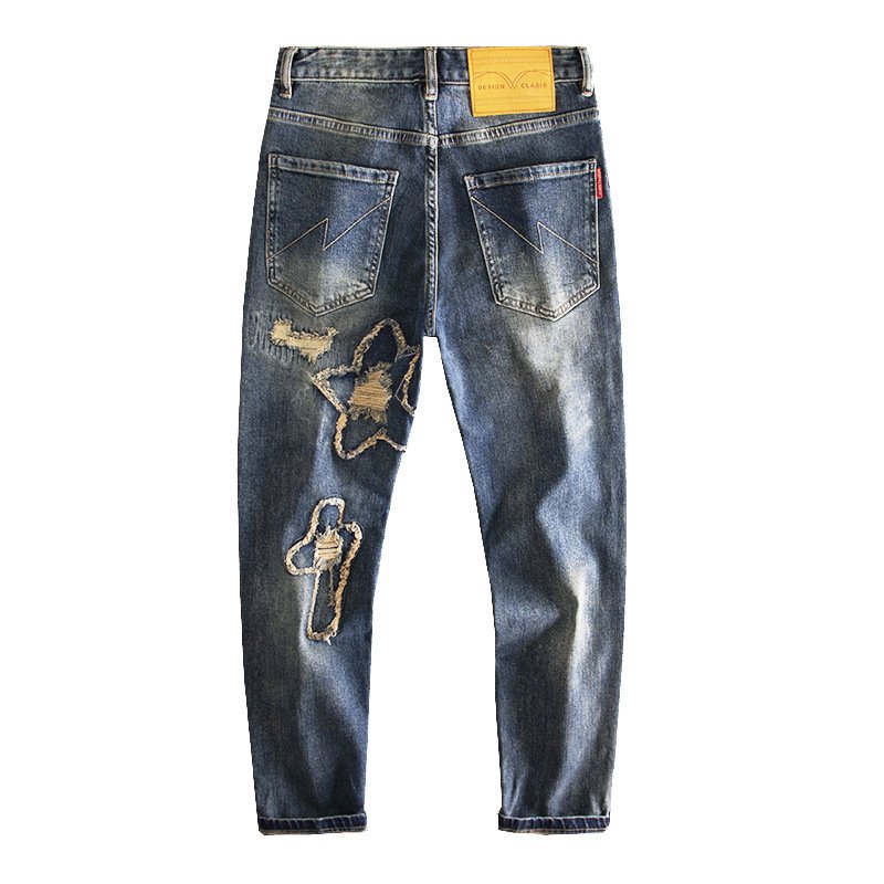 Retro Fashion And Personalized Ripped Jeans For Men – Bild 5