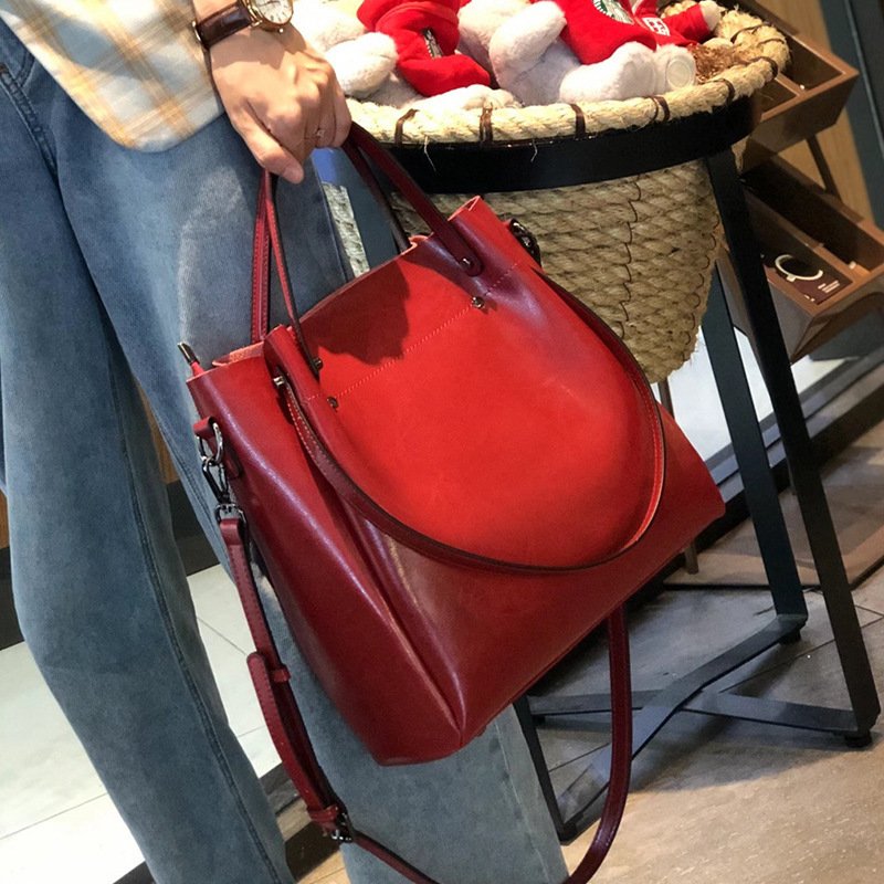 Genuine Leather High-grade Large Capacity Shoulder Bag – Bild 9