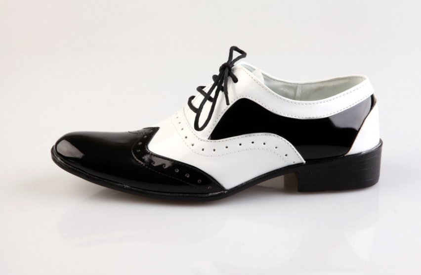 Black-and-white fashionable men's shoes – Bild 3