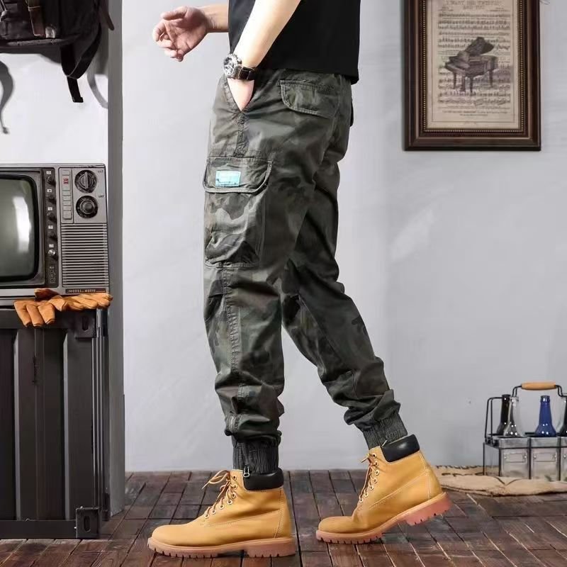 Camouflage Cargo Pants Men's Trousers With Pockets Fashion Casual Loose Tapered Pants – Bild 5