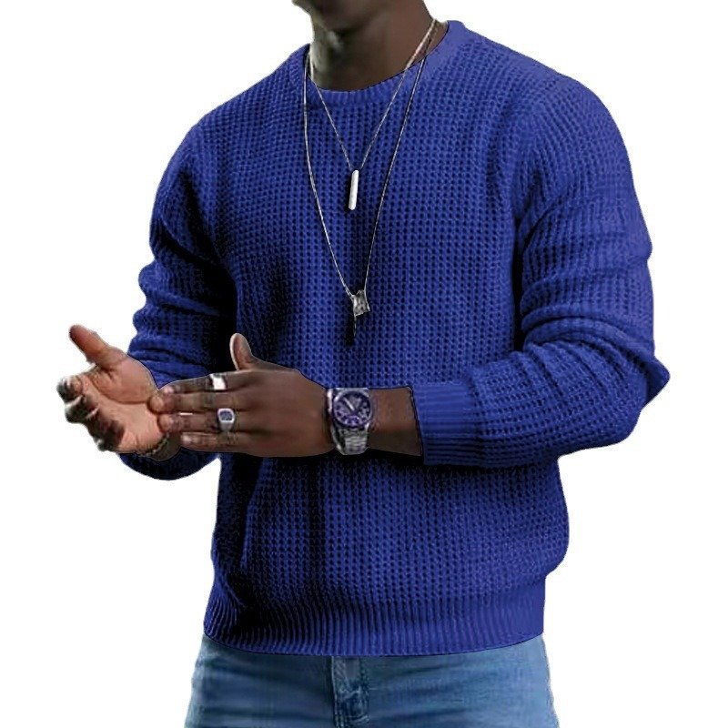 Men's New Youth Round Neck Long Sleeve Pullover Sweater – Bild 5