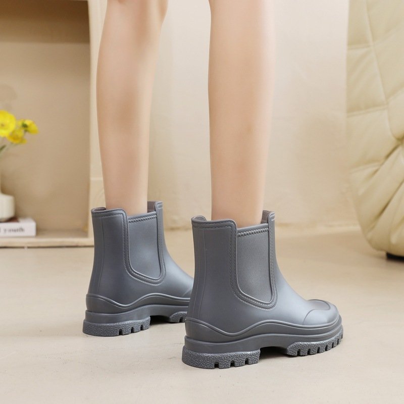 Cross-border Ladies Outdoor Work Rain Boots Lightweight Non-slip Rubber Shoes Kitchen Shoe Cover – Bild 8