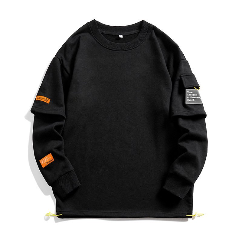 Men's Same Long Sleeve Round Neck Lazy Style Top Undershirt Sweater – Bild 6