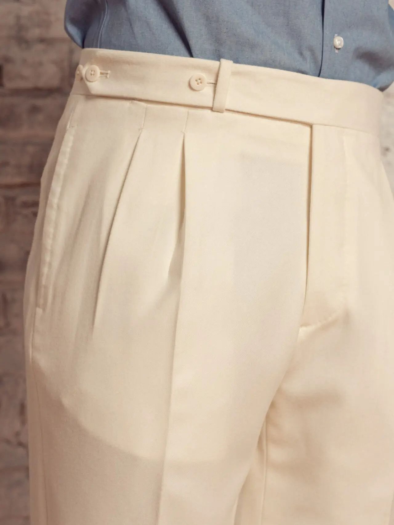 Men's Solid Color Button Pants – Bild 5