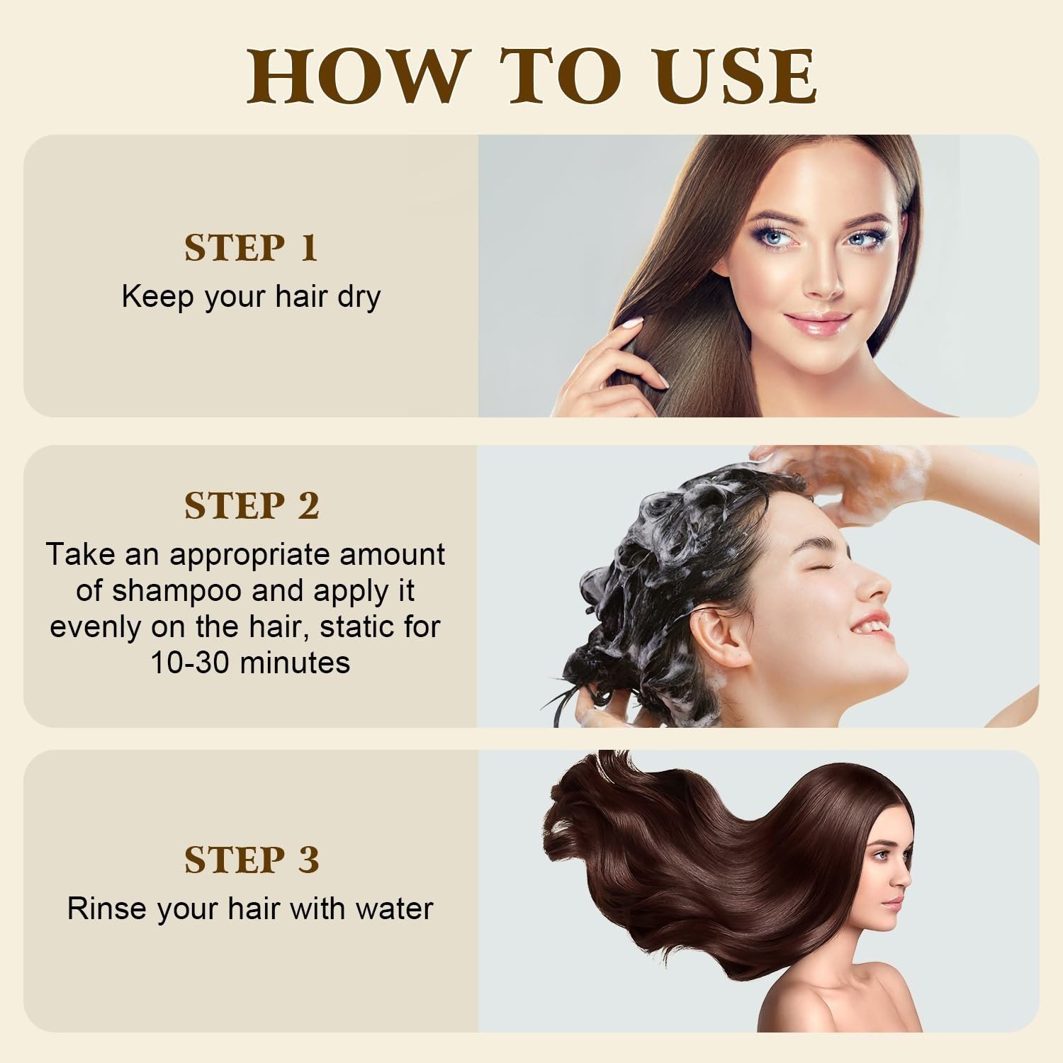 Fast Color Control Oil Hair Care Color Shampoo Fluffy – Bild 3