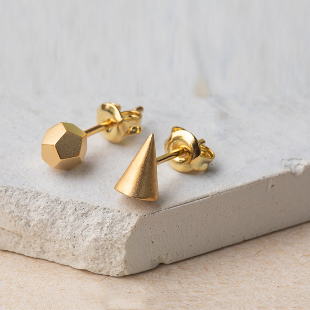 Women's Simple Minimalist Sketch Geometric Earrings – Bild 5