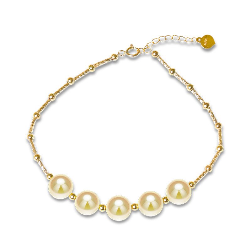 European And American New Light Gold Pearl Bracelet – Bild 5