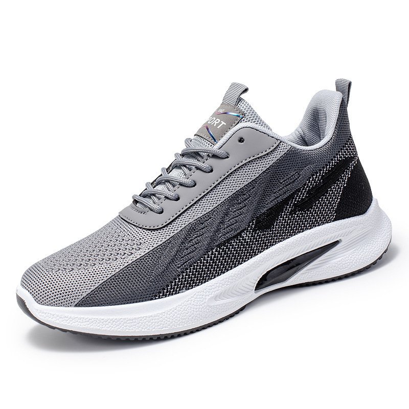 Color-blocked Mesh Sneakers Men Breathable Comfortable Casual Fashion Lace Up Wear-resistant Walking Running Sports Shoes – Bild 8
