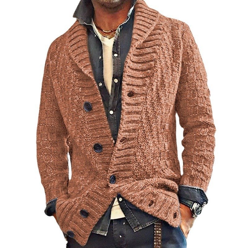 Polyester Men's Long-sleeved Thick Needle Sweater Sweater – Bild 5