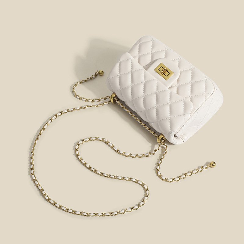 Fashionable All-match One-shoulder Crossbody Soft Leather Small Square Bag – Bild 3