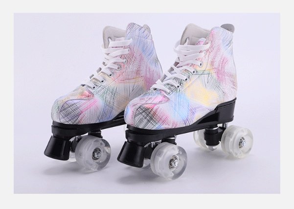 Symphony Feather Double Row Skates Adult Roller Skates Four Roller Skating Flash Skates – Bild 5