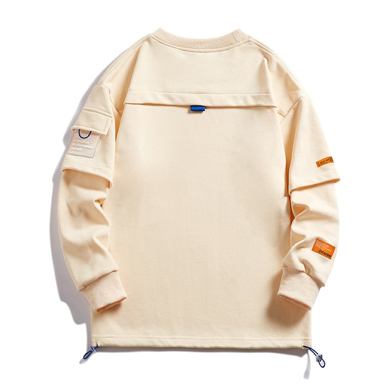 Men's Same Long Sleeve Round Neck Lazy Style Top Undershirt Sweater – Bild 5