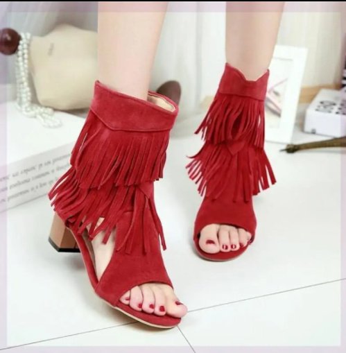 Summer Fish Mouth Hollow Boots Female – Bild 3