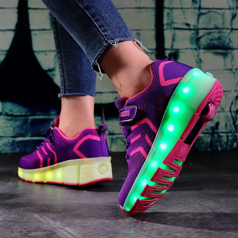 LED Light-emitting Rechargeable Roller Skates For Boys And Girls – Bild 6