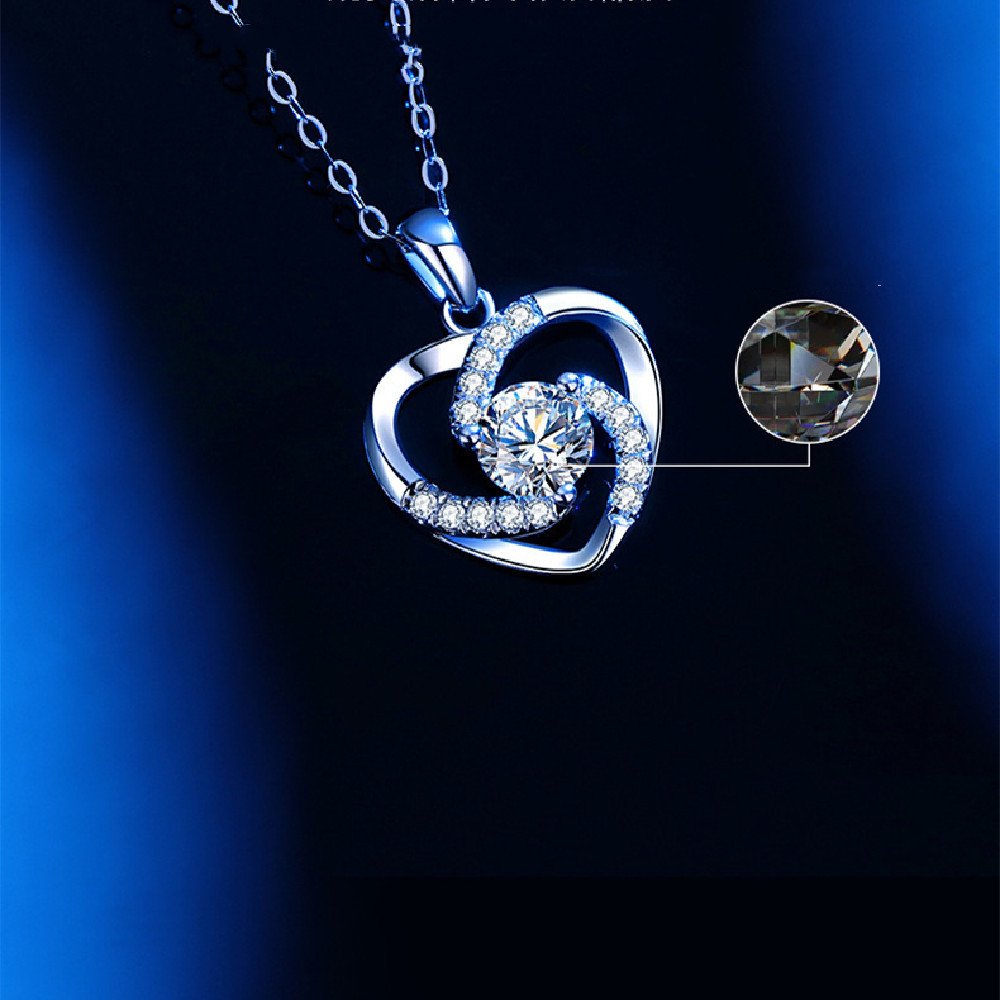 Luxury Platinum Moissanite Collar Chain – Bild 3