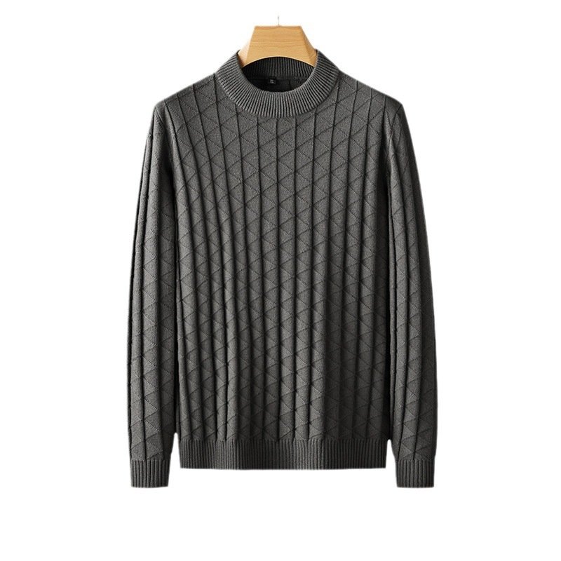 Men's Plus Size Knitted Sweater Loose Round Neck Bottoming Shirt – Bild 5