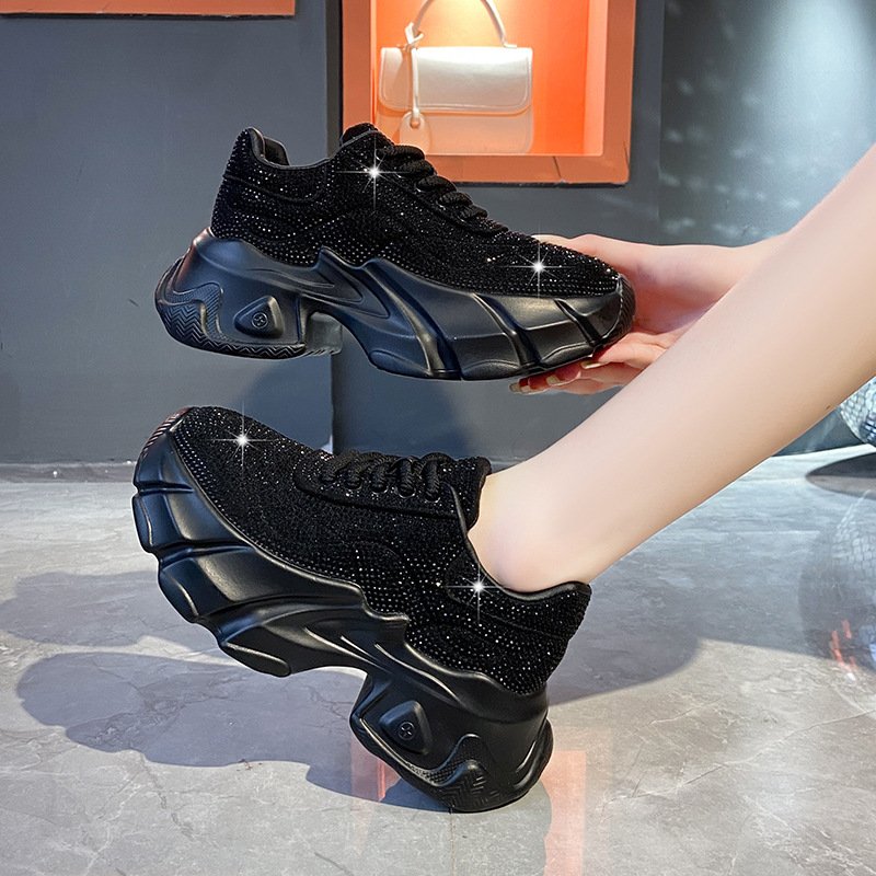 Spring And Autumn New Platform Heel Light Bottom Sports Style Height Increasing Women Shoes – Bild 5