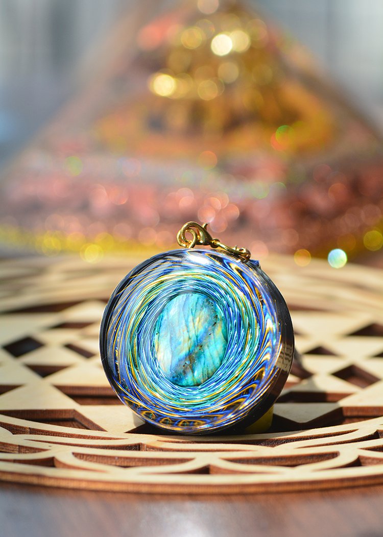 High Frequency Natural Crystal Pendant Votive Necklace – Bild 5