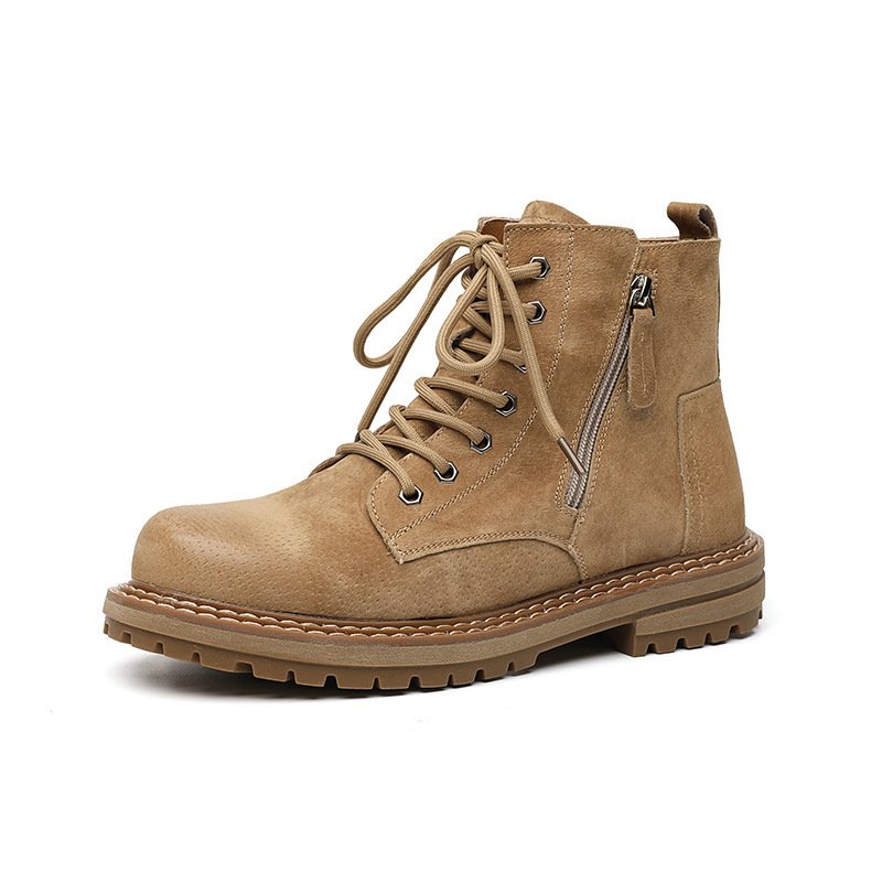 Side Zipper Seven-hole Super Popular Ins High Street Fashionable Handsome Ankle Boots – Bild 5