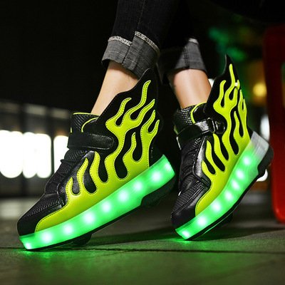 Heelys LED Luminous Rechargeable Lightweight Roller Shoes Two-wheeled Boys And Girls Light Shoes Wheel Shoes – Bild 3