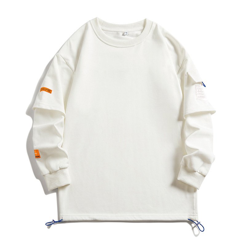 Men's Same Long Sleeve Round Neck Lazy Style Top Undershirt Sweater – Bild 7