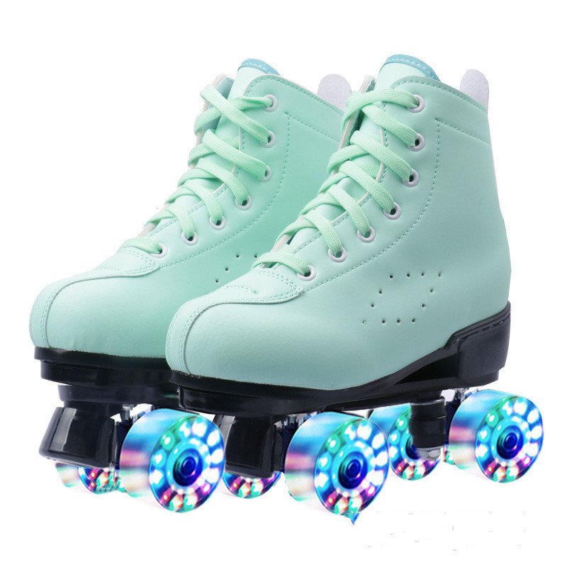 Double Row Skates Four-roller Skates Flashing Heelys – Bild 6