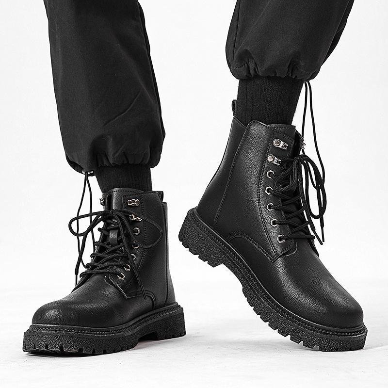 High-top Shoes All-match British Work Shoes Winter Thick Bottom Hiking Boots – Bild 6