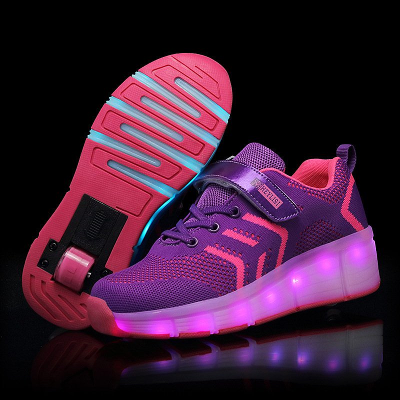 LED Light-emitting Rechargeable Roller Skates For Boys And Girls – Bild 5