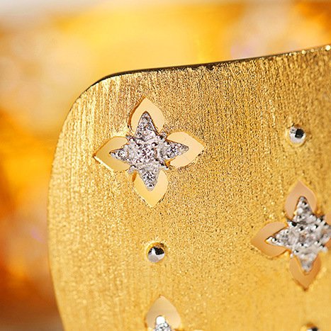 Fashion Four-leaf Clover Micro-inlaid Zirconium Hollow Bracelet – Bild 3