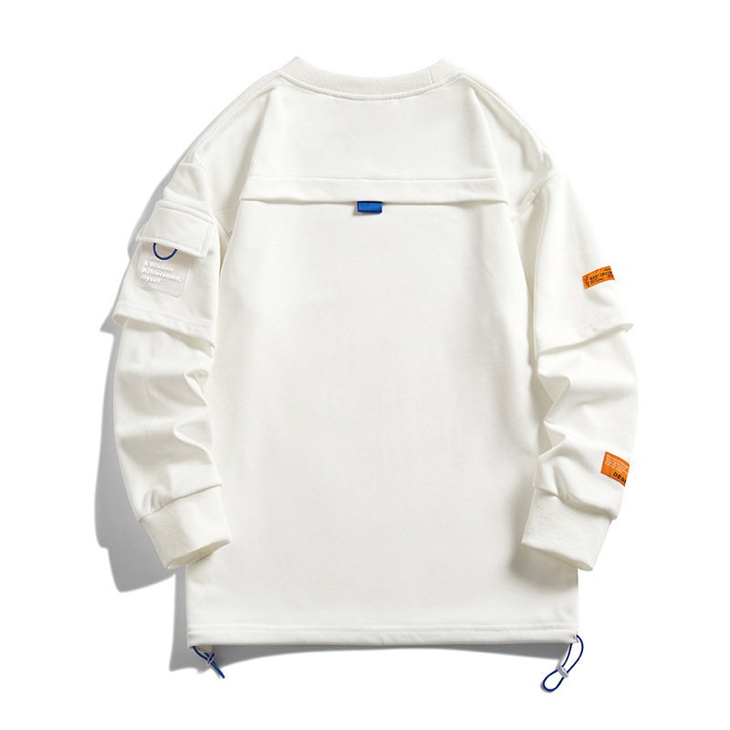 Men's Same Long Sleeve Round Neck Lazy Style Top Undershirt Sweater – Bild 4