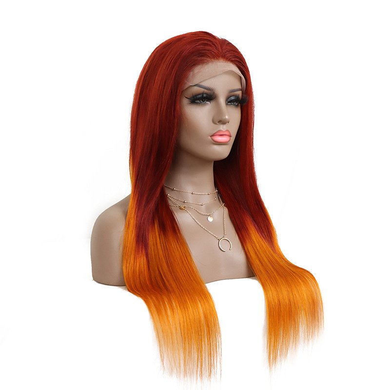 13X4 Front Lace Head Cover Real Hair Wig Transparent Lace – Bild 5