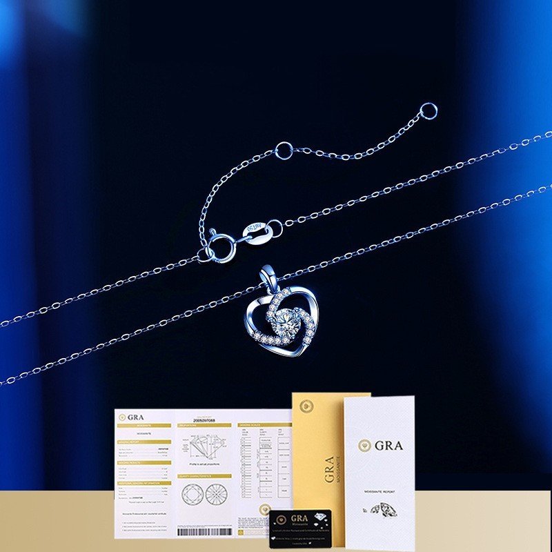 Luxury Platinum Moissanite Collar Chain – Bild 4