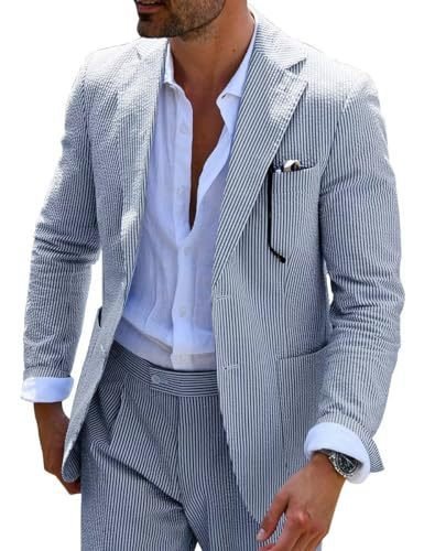 Men's Two-piece Suit Seersucker Summer – Bild 9