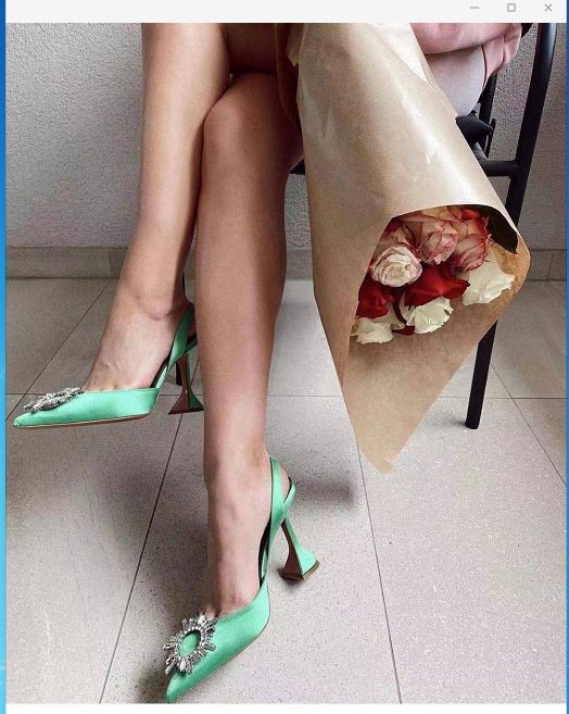 Glittering Rhinestone Satin Wine Glass Heel Shoes Baotou Slippers – Bild 7