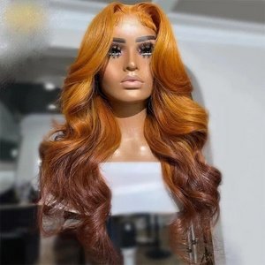 Golden Brown Gradient Real Hair Lace Headgear – Bild 5