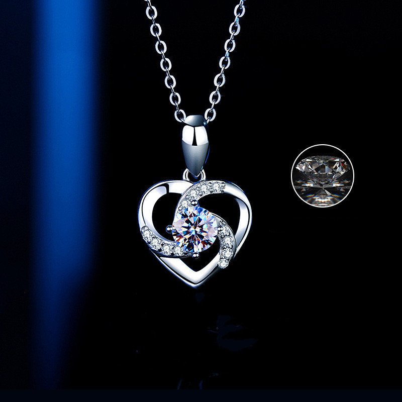 Luxury Platinum Moissanite Collar Chain – Bild 2